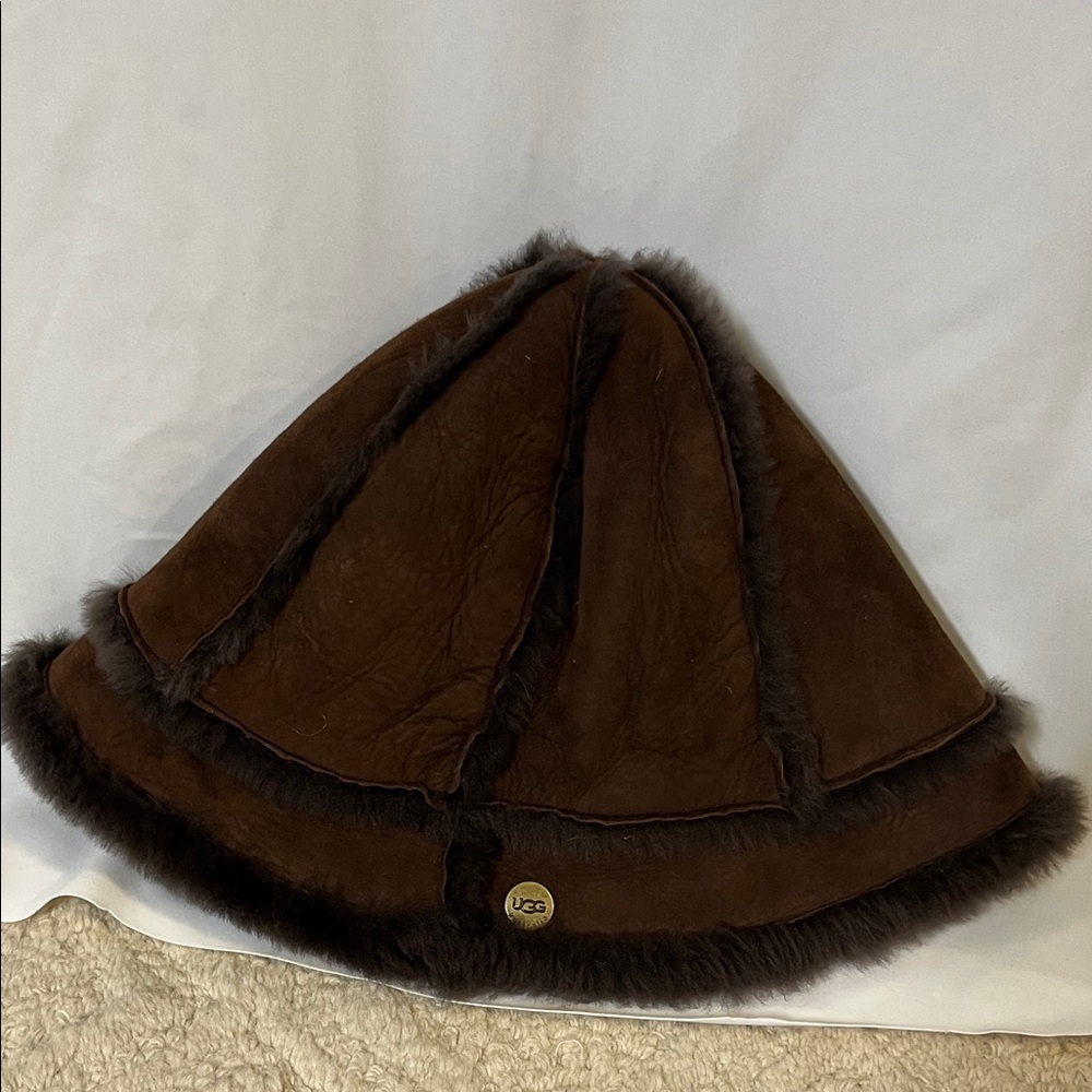 UGG Chocolate Brown Shearling Hat